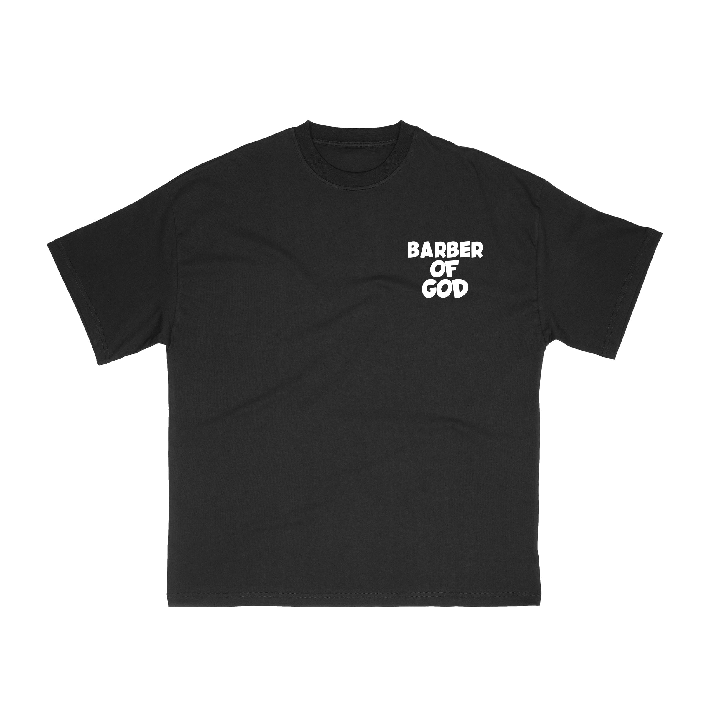 Barber Of God Tee - Black/White