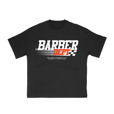 Barber Dept. Race Tee - Black