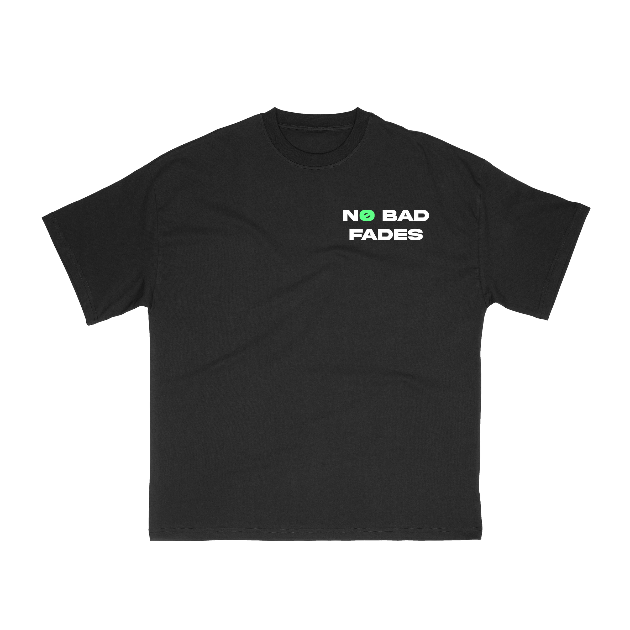 No Bad Fades Tee - Black/Green