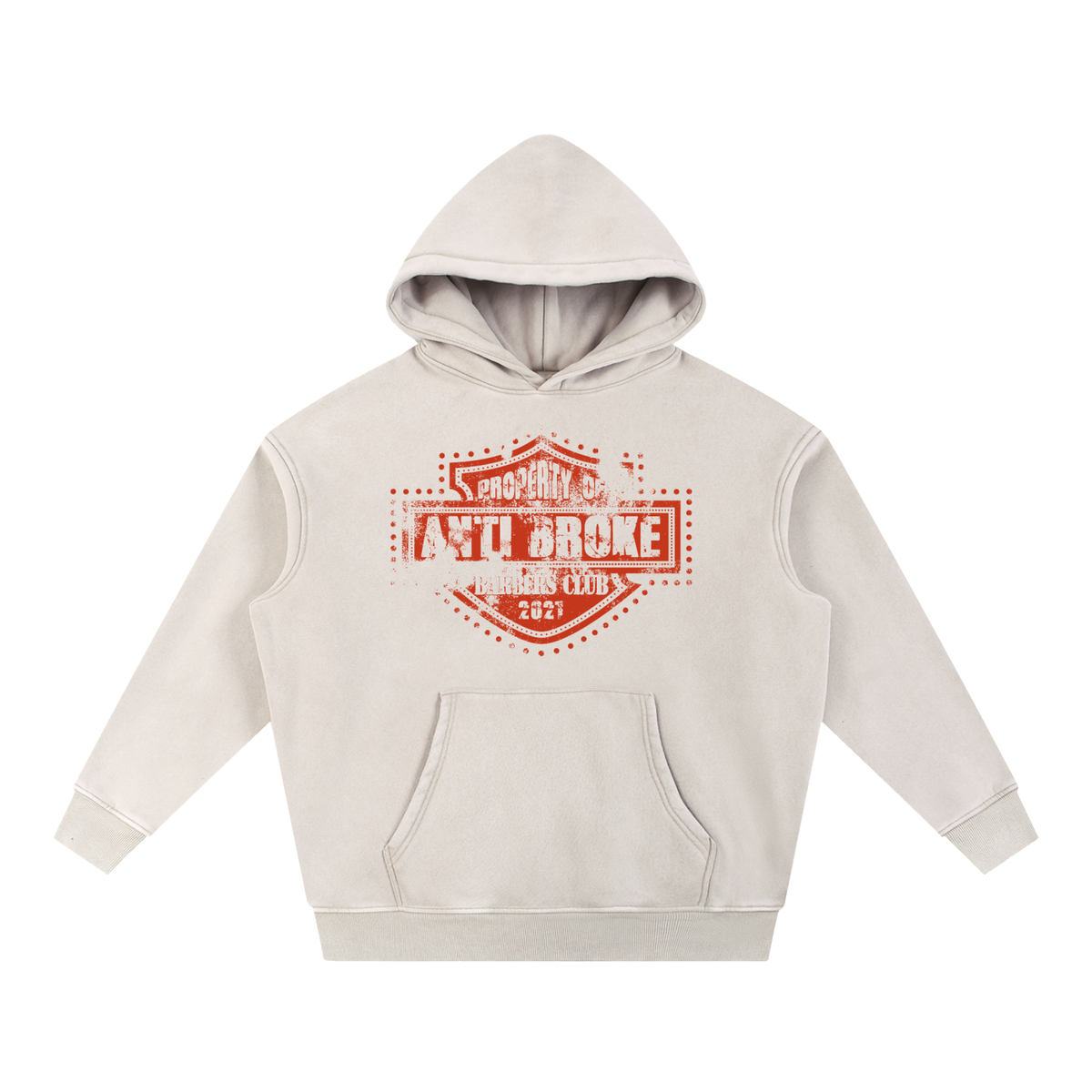 Property Of Hoodie - Ash White