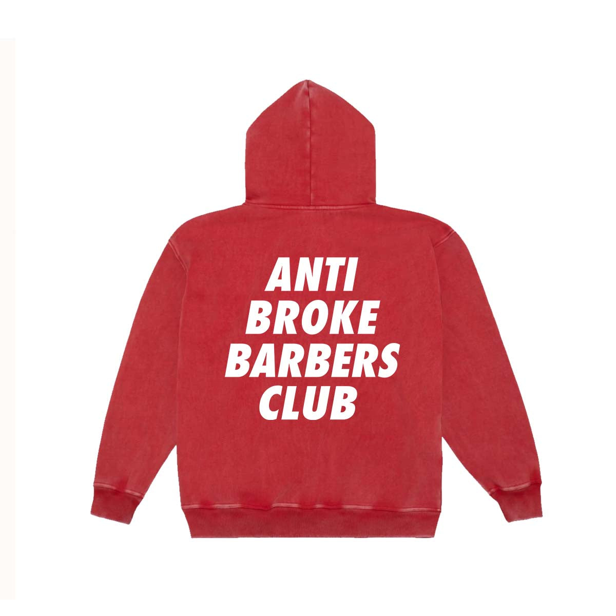 Sun Faded Trademark Zip Hoodie - Red – Anti Broke Barbers Club