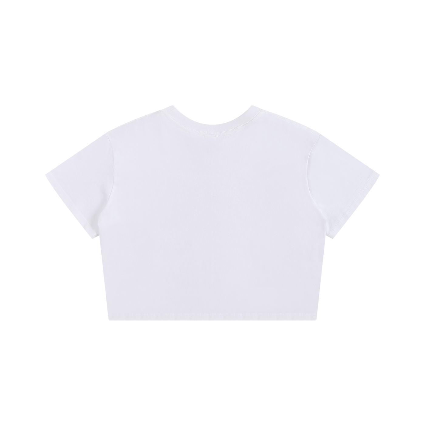 Barber Bae Cropped Tee - White