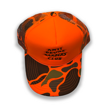 Load image into Gallery viewer, Orange Camo Logo Trucker

